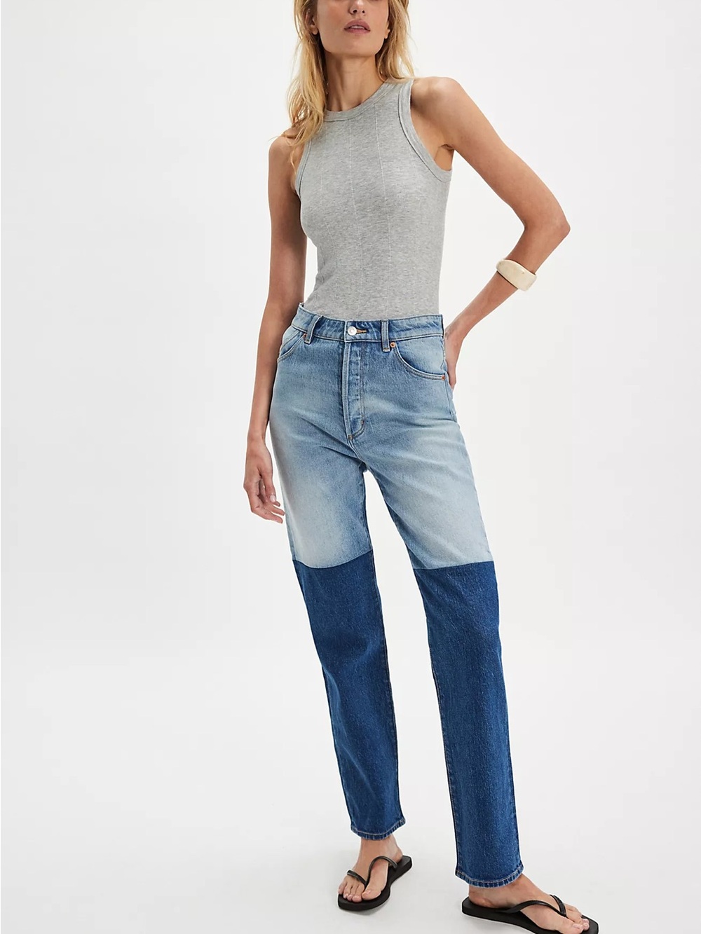 Rolla's NWT Original Straight Reg Brent Splice Jeans Sz 26